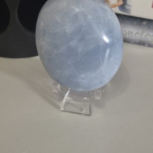 Blue Calcite Palm Stone
