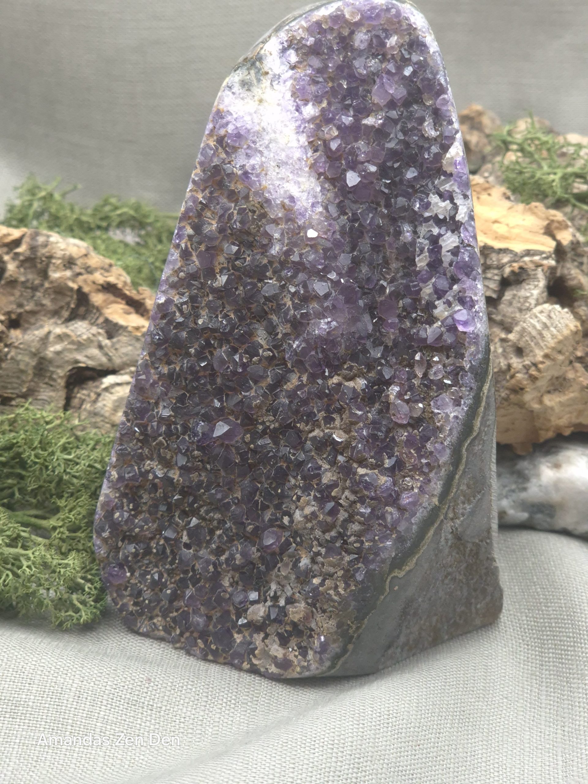 Amethyst Druzy Cut Base