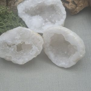 Clear Quartz Mini Geode Halves