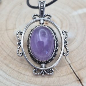 Amethyst Vintage Spinner Necklace