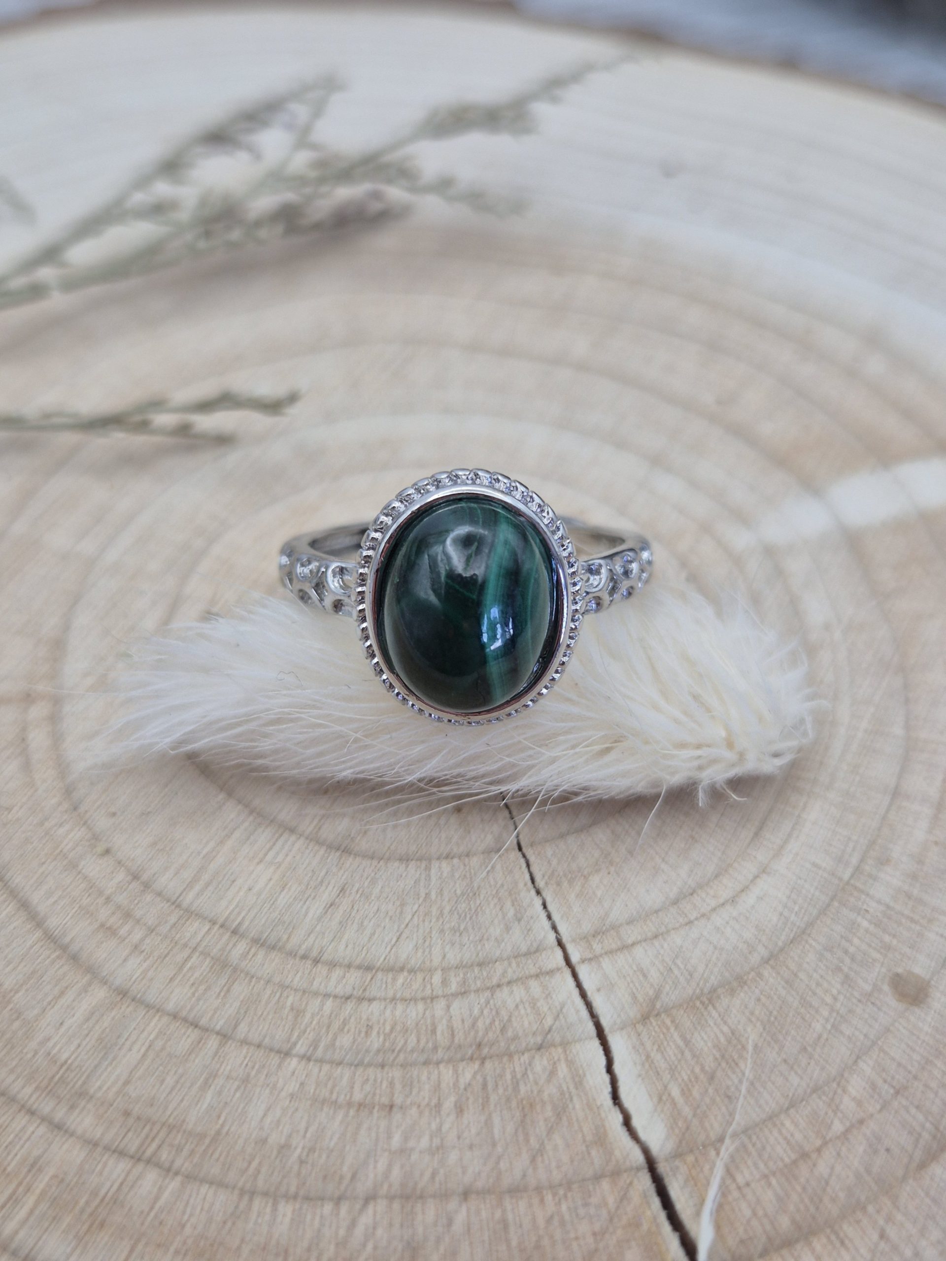 Malachite Adjustable Ring - Image 2