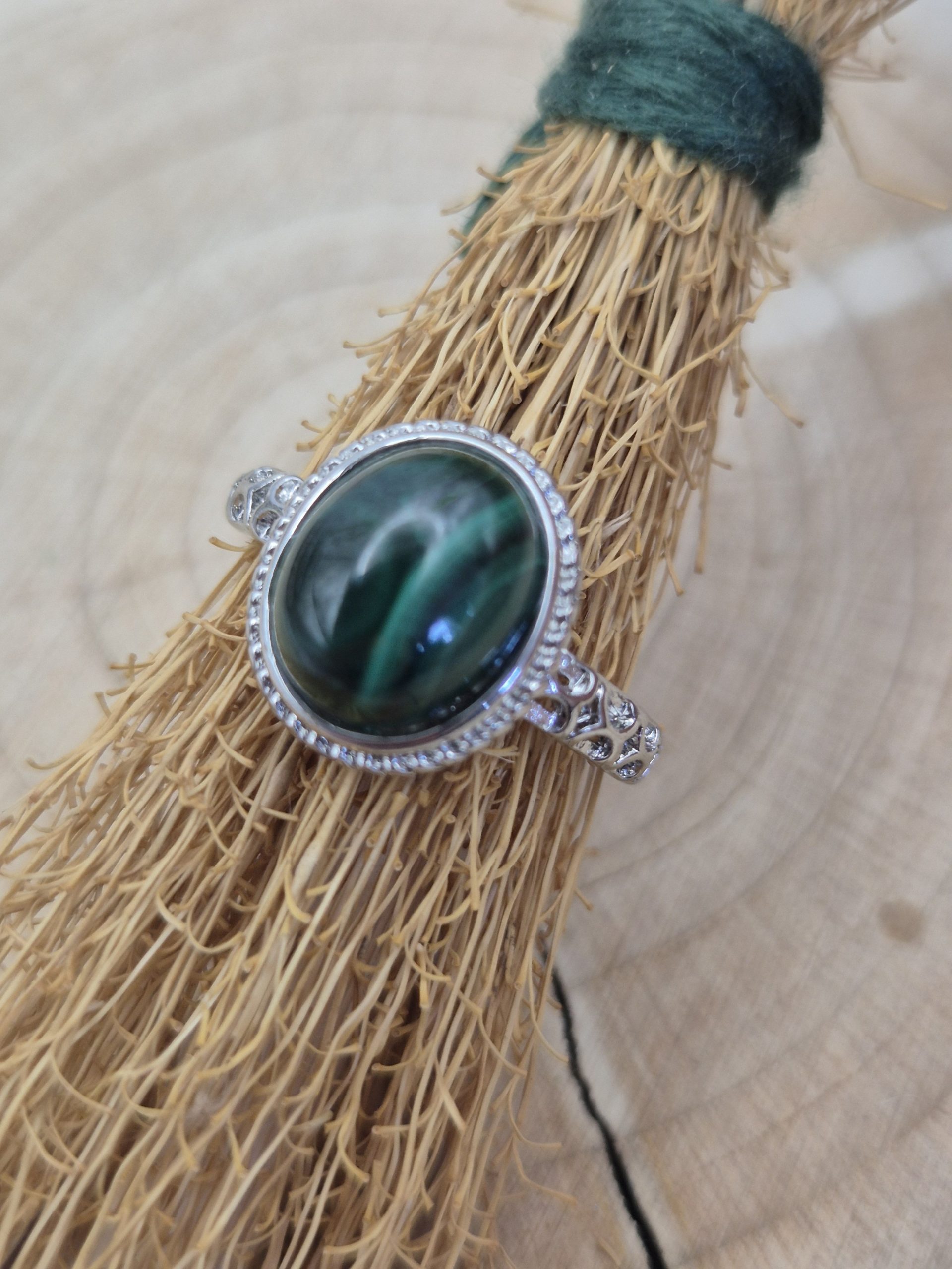 Malachite Adjustable Ring - Image 3
