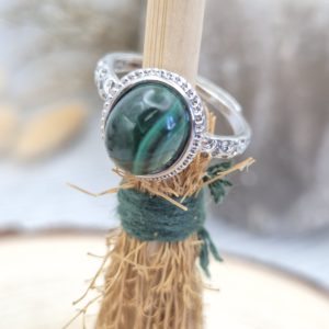 Malachite Adjustable Ring